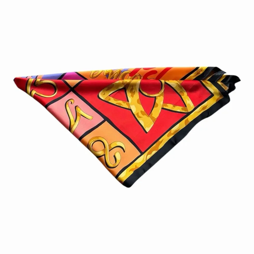 Vintage Paloma Picasso Parfums Astrological Scarf Italy 1980s Signed Designer - Picture 13 of 16